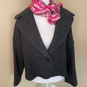 Loft, gray wool coat, size large